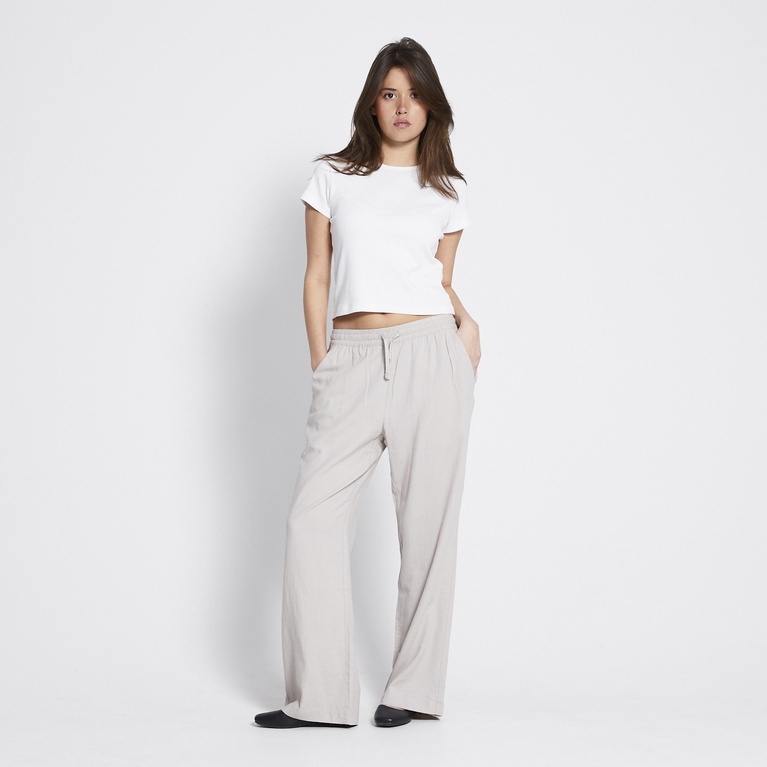 Linen blend pants "Denise" Beige